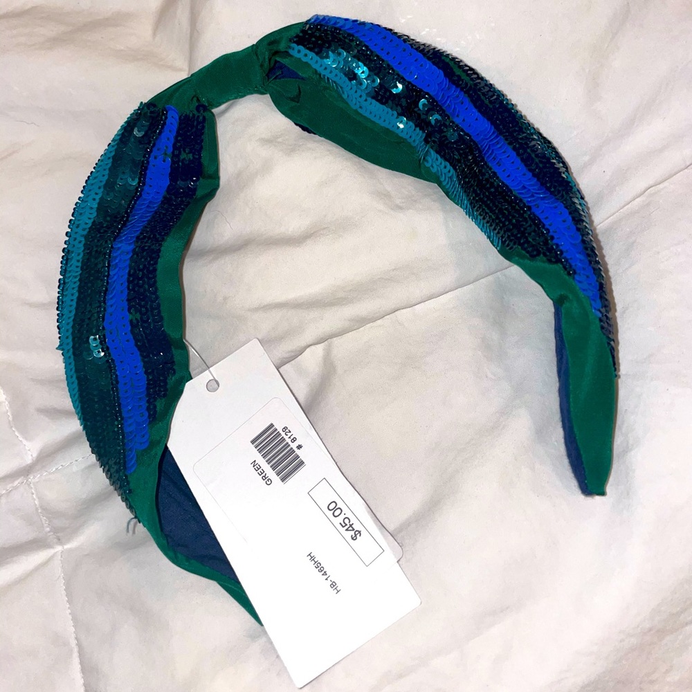 Navy Sequined Headband - NEVER BEEN WORN